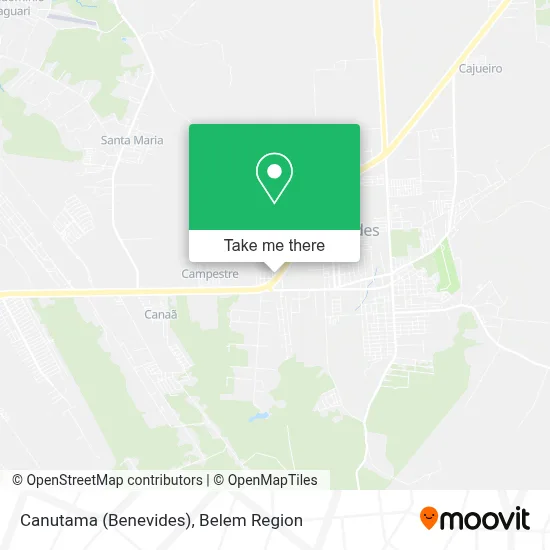Canutama (Benevides) map