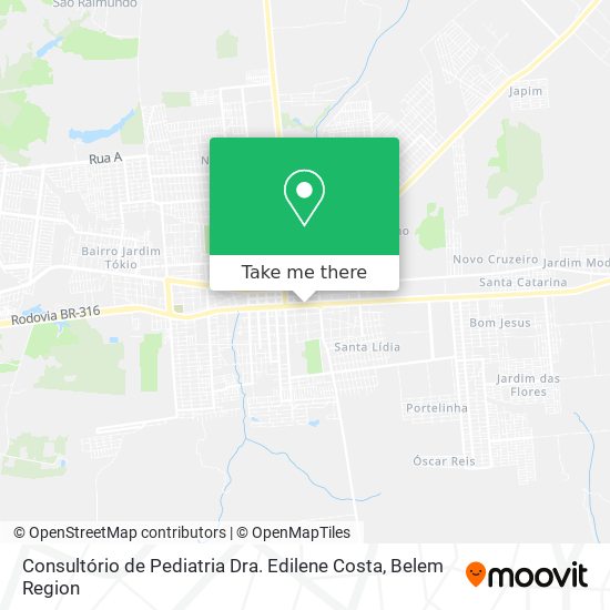 Consultório de Pediatria Dra. Edilene Costa map