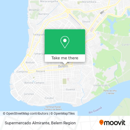 Supermercado Almirante map