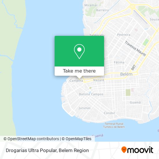 Drogarias Ultra Popular map