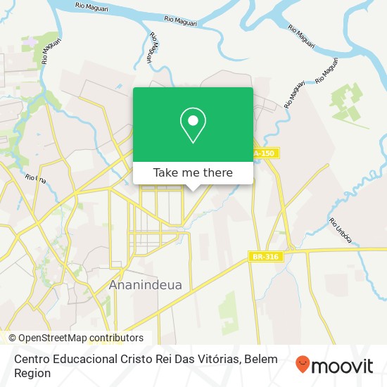 Centro Educacional Cristo Rei Das Vitórias map