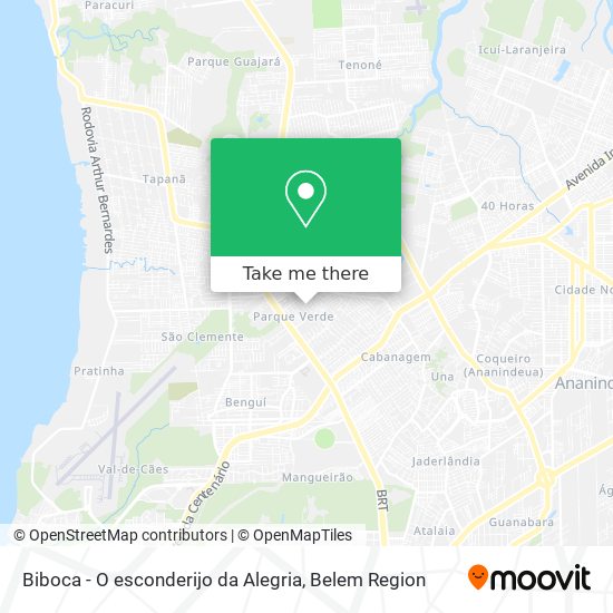 Biboca - O esconderijo da Alegria map