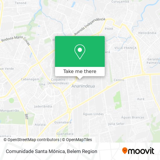 Comunidade Santa Mônica map