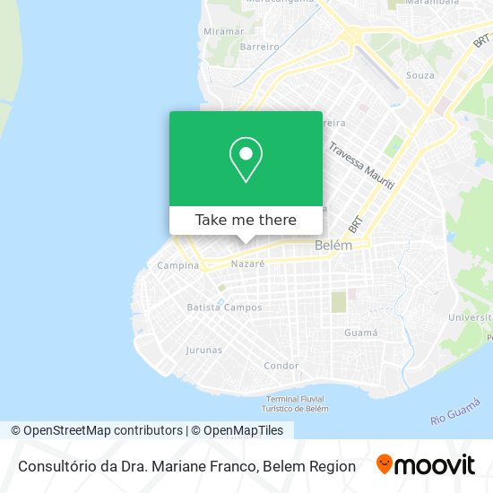 Consultório da Dra. Mariane Franco map