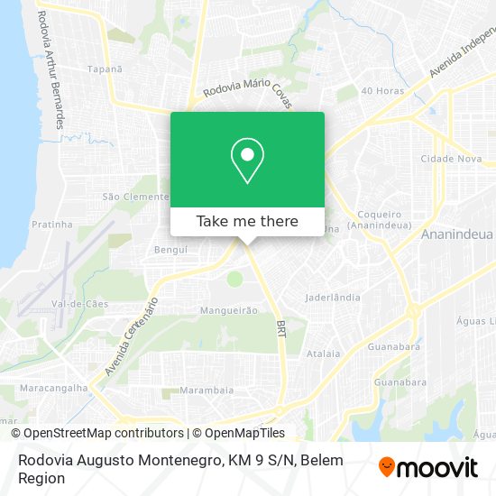 Rodovia Augusto Montenegro, KM 9 S / N map