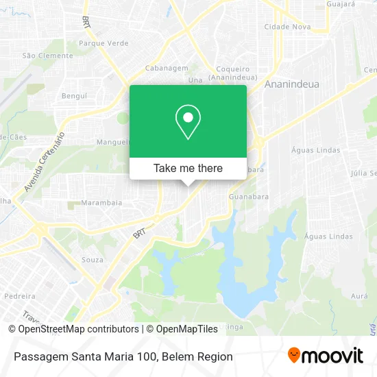 Passagem Santa Maria 100 map