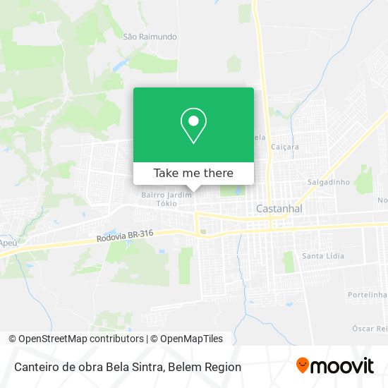 Canteiro de obra Bela Sintra map