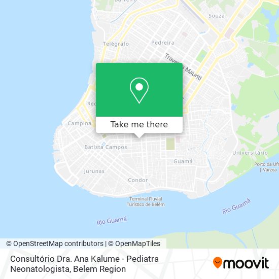 Consultório Dra. Ana Kalume - Pediatra Neonatologista map