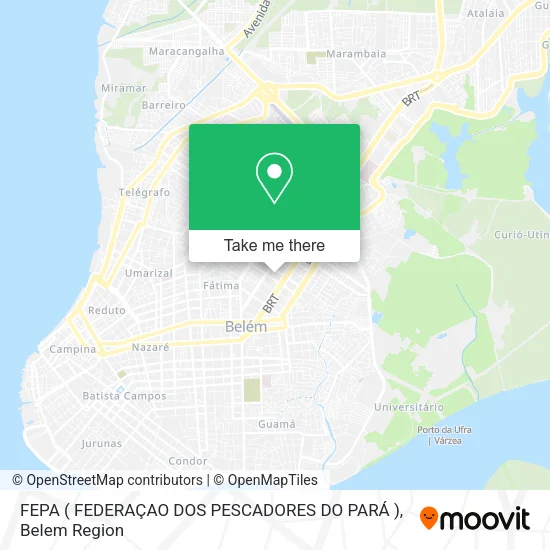 FEPA ( FEDERAÇAO DOS PESCADORES DO PARÁ ) map