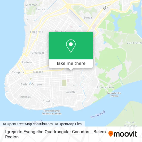 Igreja do Evangelho Quadrangular Canudos I map