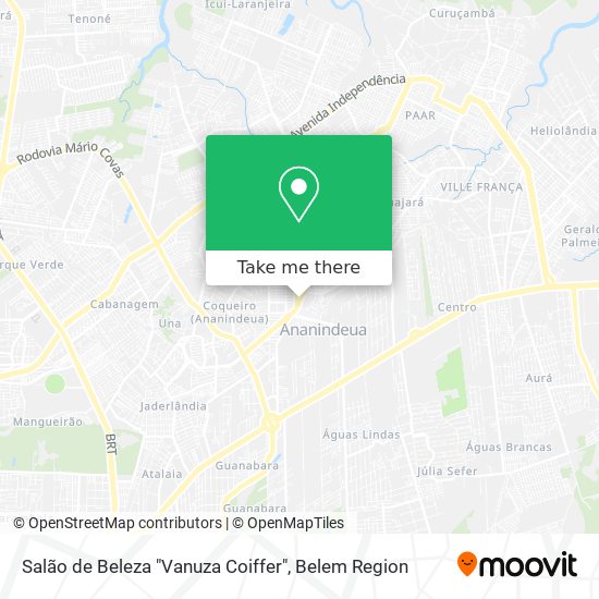 Salão de Beleza "Vanuza Coiffer" map