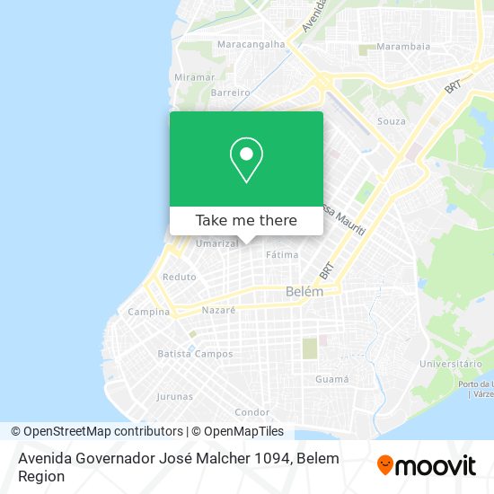 Avenida Governador José Malcher 1094 map