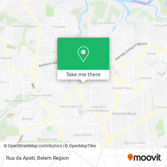 Rua da Apeti map