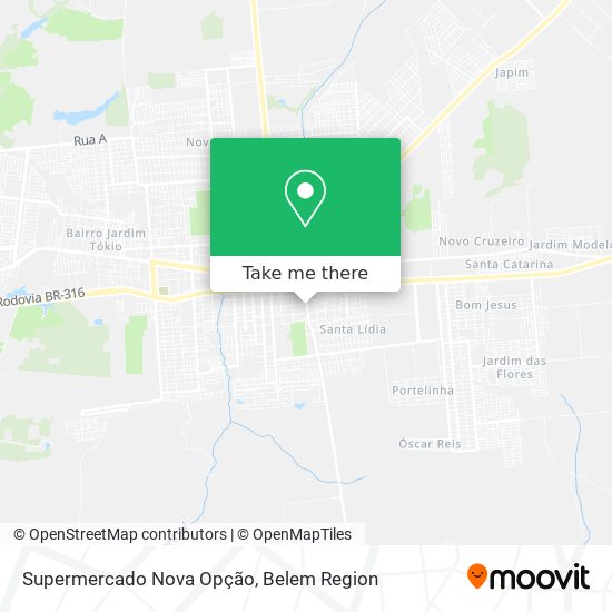 Supermercado Nova Opção map
