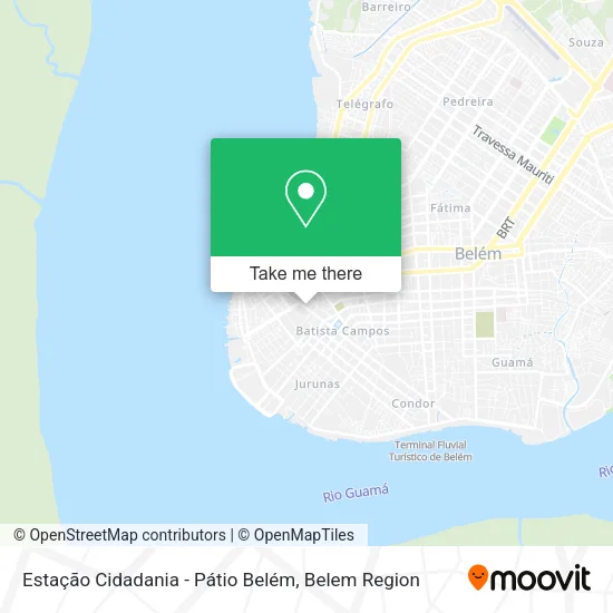 Estação Cidadania - Pátio Belém map