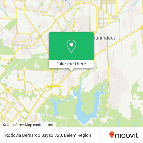 Mapa Rodovia Bernardo Sayão 323