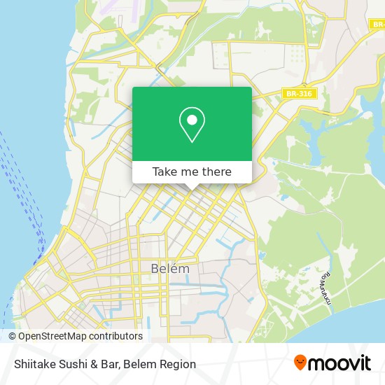 Mapa Shiitake Sushi & Bar