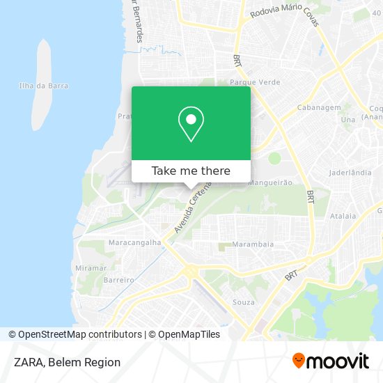 ZARA map