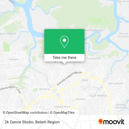 2k Dance Studio map