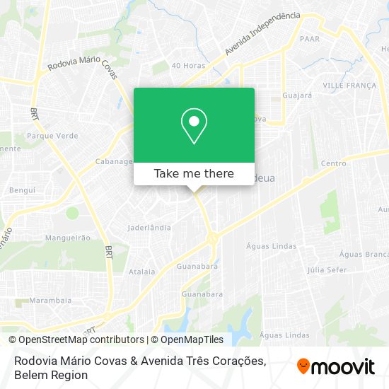 Rodovia Mário Covas & Avenida Três Corações map