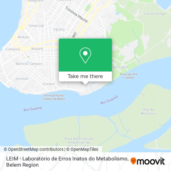 Mapa LEIM - Laboratório de Erros Inatos do Metabolismo