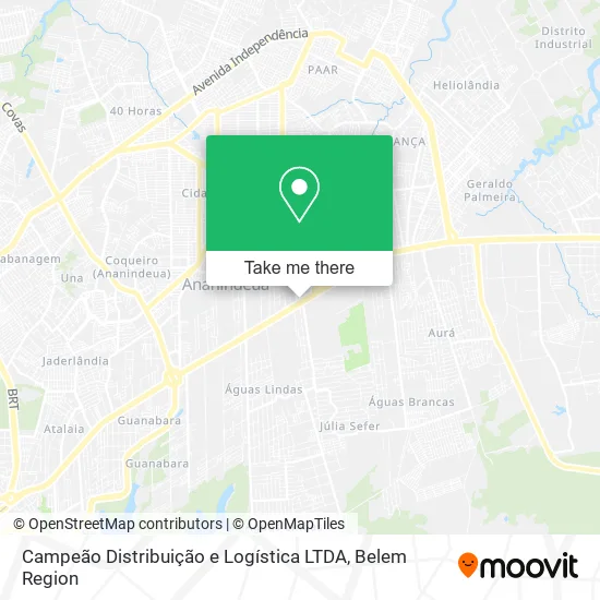 Campeão Distribuição e Logística LTDA map