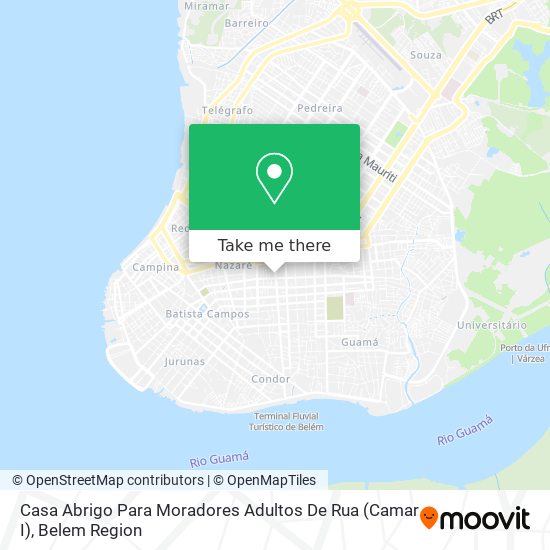 Casa Abrigo Para Moradores Adultos De Rua (Camar I) map