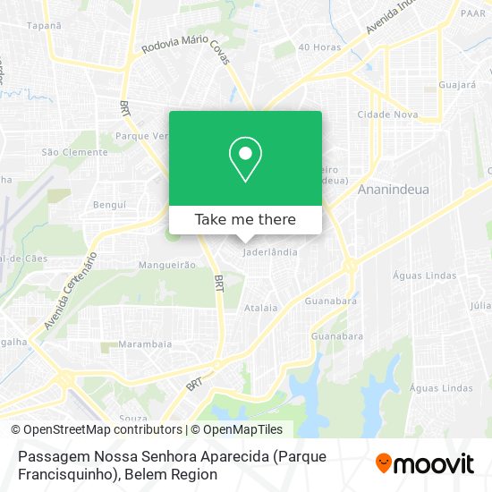 Passagem Nossa Senhora Aparecida (Parque Francisquinho) map