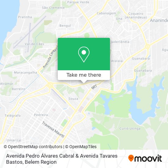 Mapa Avenida Pedro Álvares Cabral & Avenida Tavares Bastos