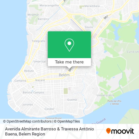 Avenida Almirante Barroso & Travessa Antônio Baena map