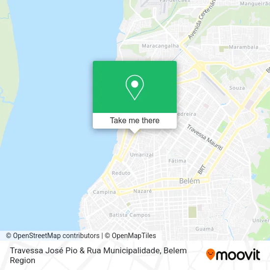 Travessa José Pio & Rua Municipalidade map
