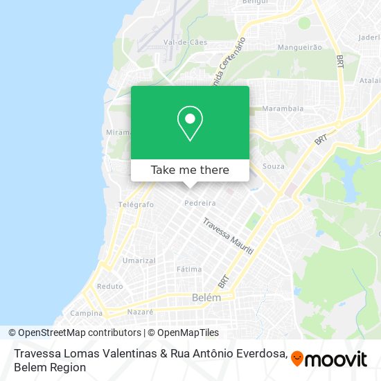 Mapa Travessa Lomas Valentinas & Rua Antônio Everdosa