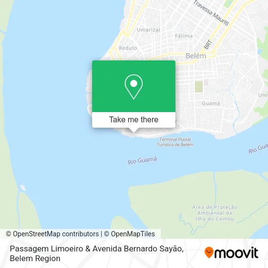 Passagem Limoeiro & Avenida Bernardo Sayão map