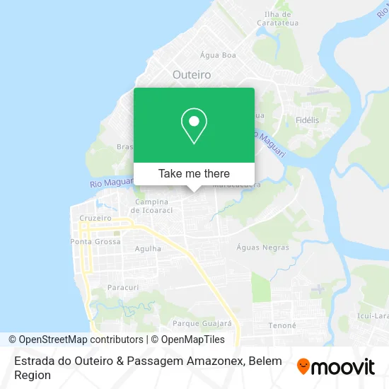 Estrada do Outeiro & Passagem Amazonex map