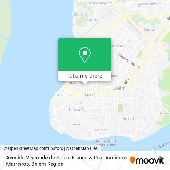 Avenida Visconde de Souza Franco & Rua Domingos Marreiros map