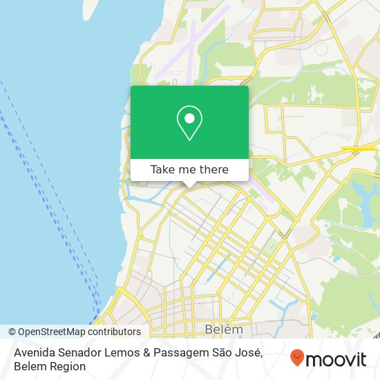 Avenida Senador Lemos & Passagem São José map