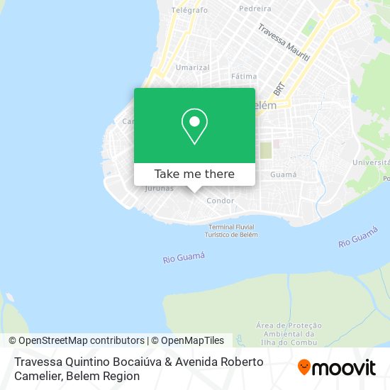 Travessa Quintino Bocaiúva & Avenida Roberto Camelier map