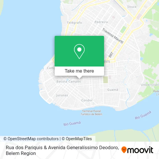 Rua dos Pariquis & Avenida Generalíssimo Deodoro map