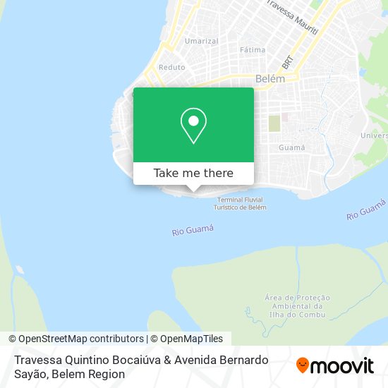 Mapa Travessa Quintino Bocaiúva & Avenida Bernardo Sayão