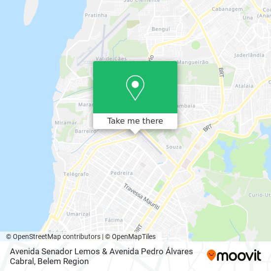 Mapa Avenida Senador Lemos & Avenida Pedro Álvares Cabral