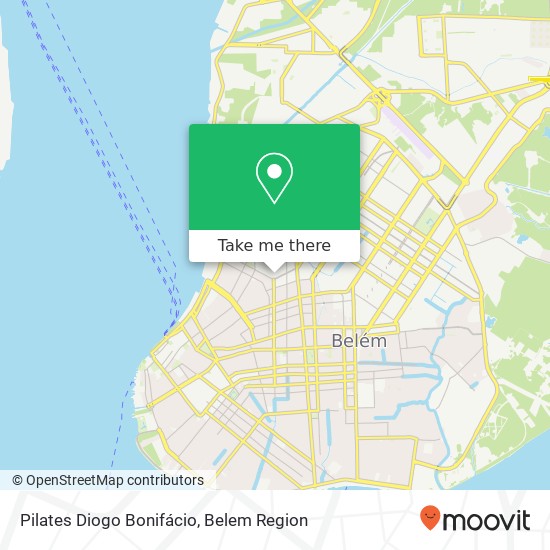 Pilates Diogo Bonifácio map