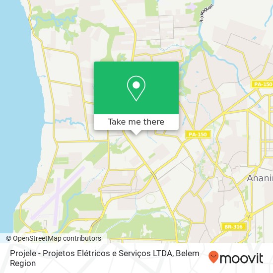 Projele - Projetos Elétricos e Serviços LTDA map