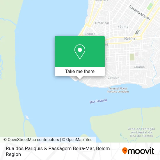 Rua dos Pariquis & Passagem Beira-Mar map