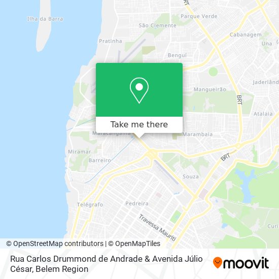 Mapa Rua Carlos Drummond de Andrade & Avenida Júlio César