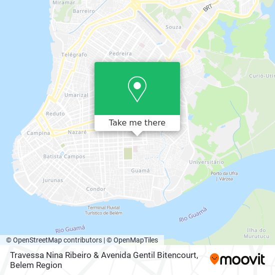 Travessa Nina Ribeiro & Avenida Gentil Bitencourt map
