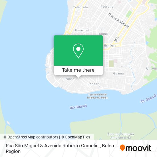 Mapa Rua São Miguel & Avenida Roberto Camelier