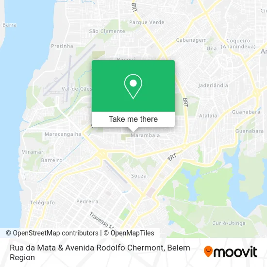 Rua da Mata & Avenida Rodolfo Chermont map