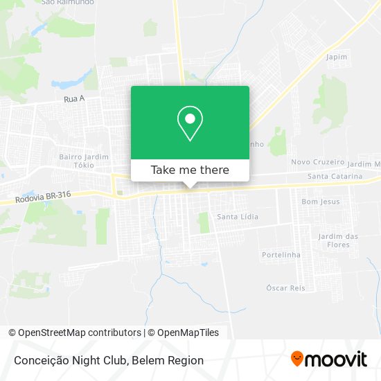 Conceição Night Club map