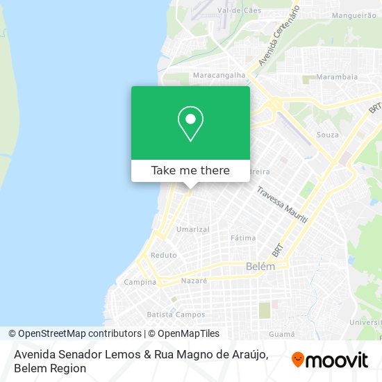 Mapa Avenida Senador Lemos & Rua Magno de Araújo