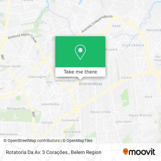 Rotatoria Da Av. 3 Corações. map